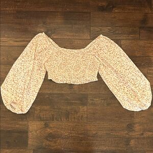 Floral Smocked Off-Shoulder Top